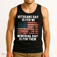 Memorial Day Is For Them Veteran's Day Is For Me Veteran Tank Top thumb 3
