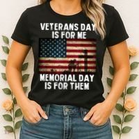 Memorial Day Is For Them Veteran's Day Is For Me Veteran Women's T-Shirt thumb 2