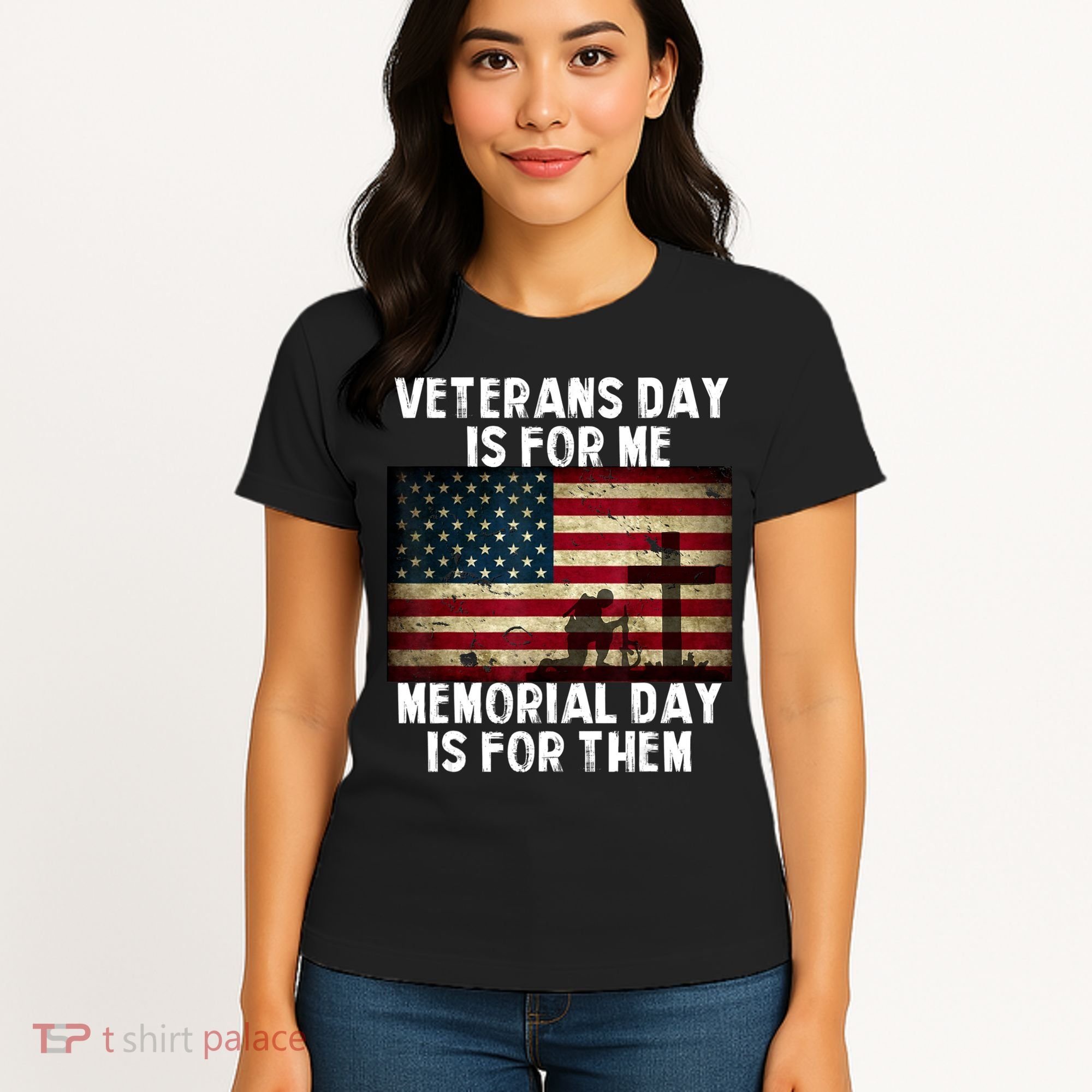 Memorial Day Is For Them Veteran's Day Is For Me Veteran Women's T-Shirt