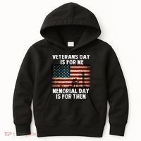 Memorial Day Is For Them Veteran's Day Is For Me Veteran Kids Hoodie thumb 0