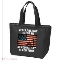 Memorial Day Is For Them Veteran's Day Is For Me Veteran Tote Bag thumb 3