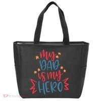 My Dad Is My Hero Cute Gift Tote Bag thumb 0