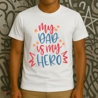 My Dad Is My Hero Cute Gift T-Shirt thumb 3