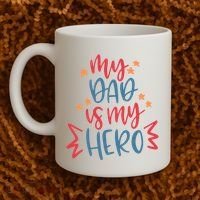My Dad Is My Hero Cute Gift Coffee Mug thumb 2