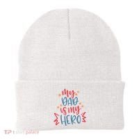 My Dad Is My Hero Cute Gift Beanie thumb 0