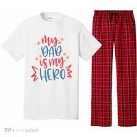 My Dad Is My Hero Cute Gift Pajama Set thumb 0