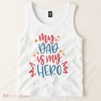 My Dad Is My Hero Cute Gift Tank Top thumb 2