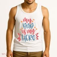 My Dad Is My Hero Cute Gift Tank Top thumb 3
