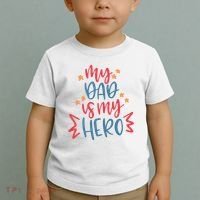 My Dad Is My Hero Cute Gift Toddler T-Shirt thumb 2