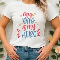 My Dad Is My Hero Cute Gift Women's T-Shirt thumb 2