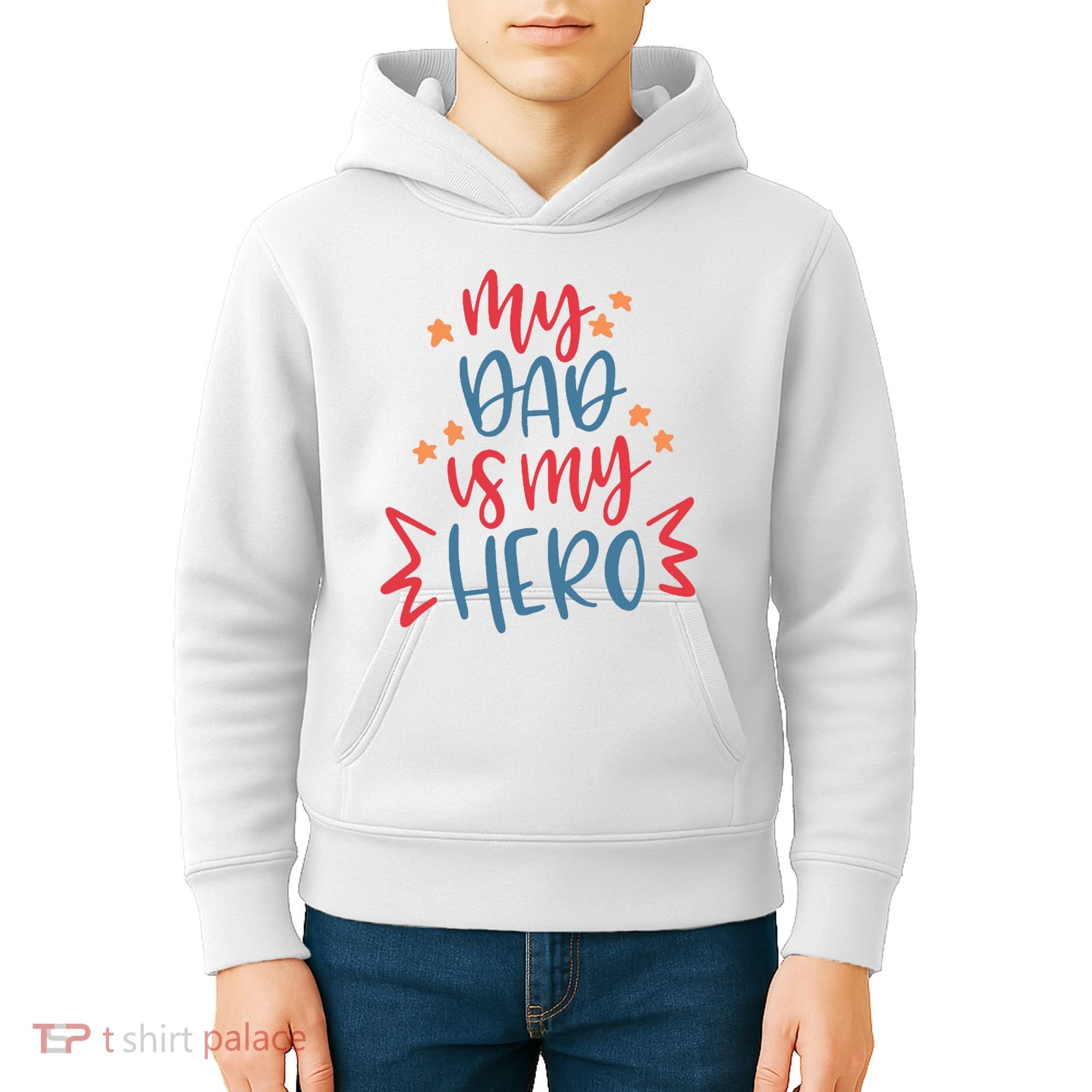 My Dad Is My Hero Cute Gift Kids Hoodie