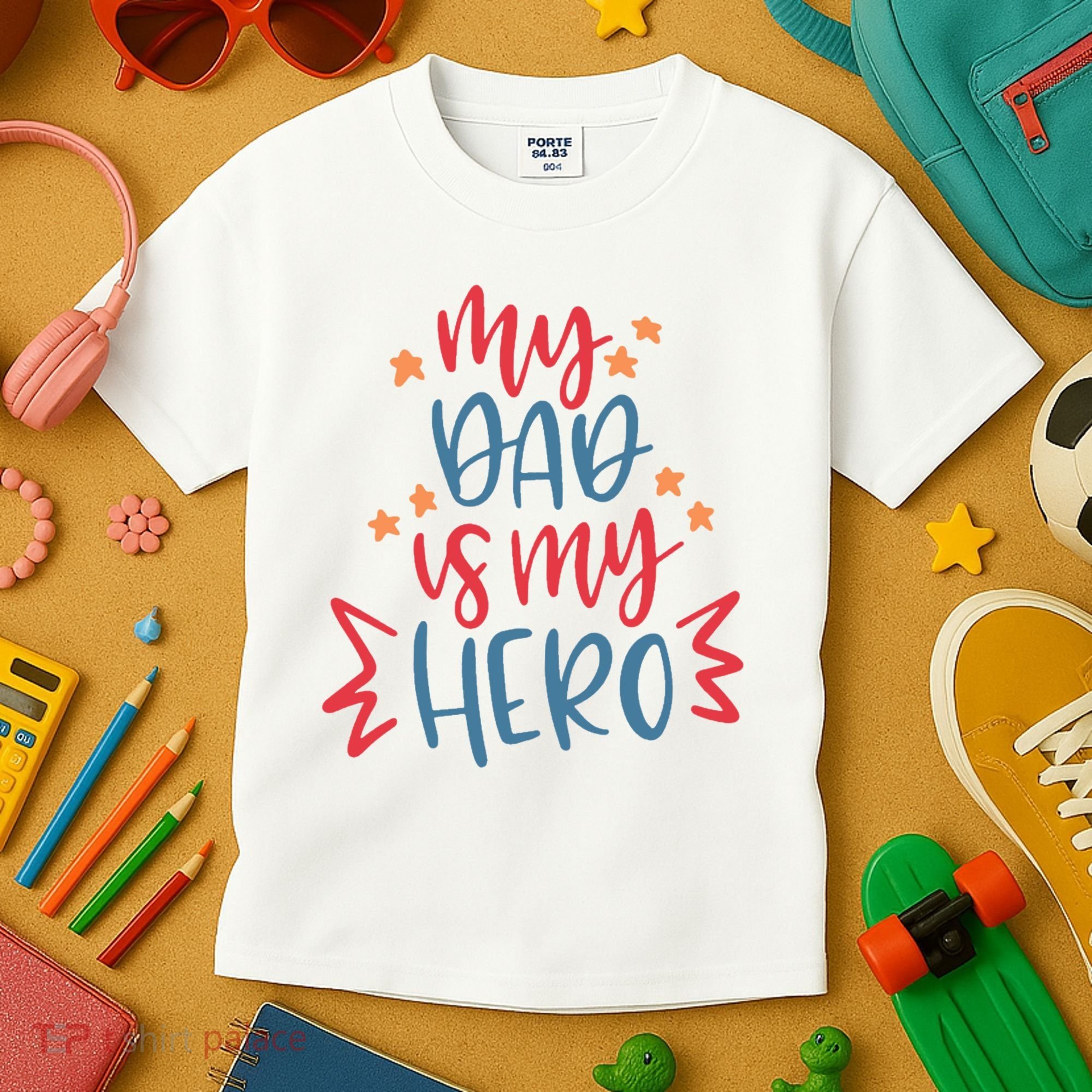 My Dad Is My Hero Cute Gift Kids T-Shirt