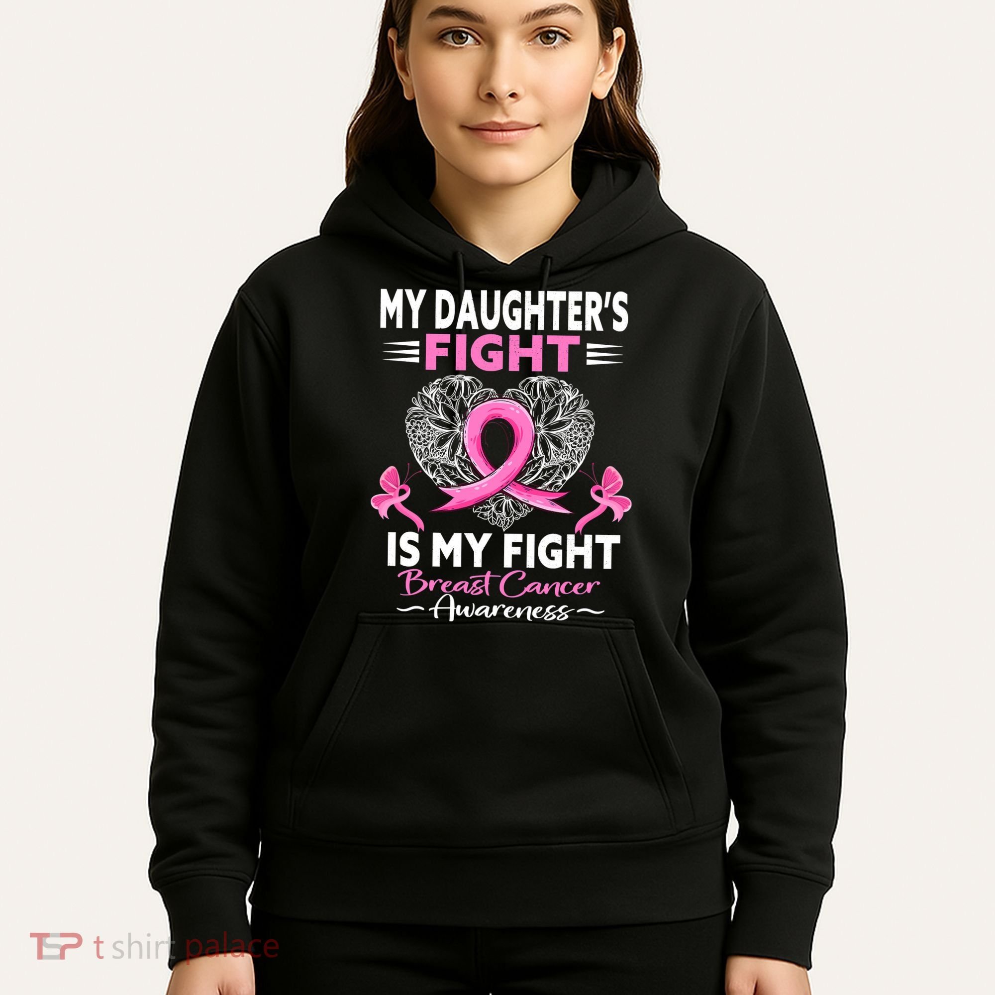 My Daughter Is A Survivor Breast Cancer Awareness Hoodie