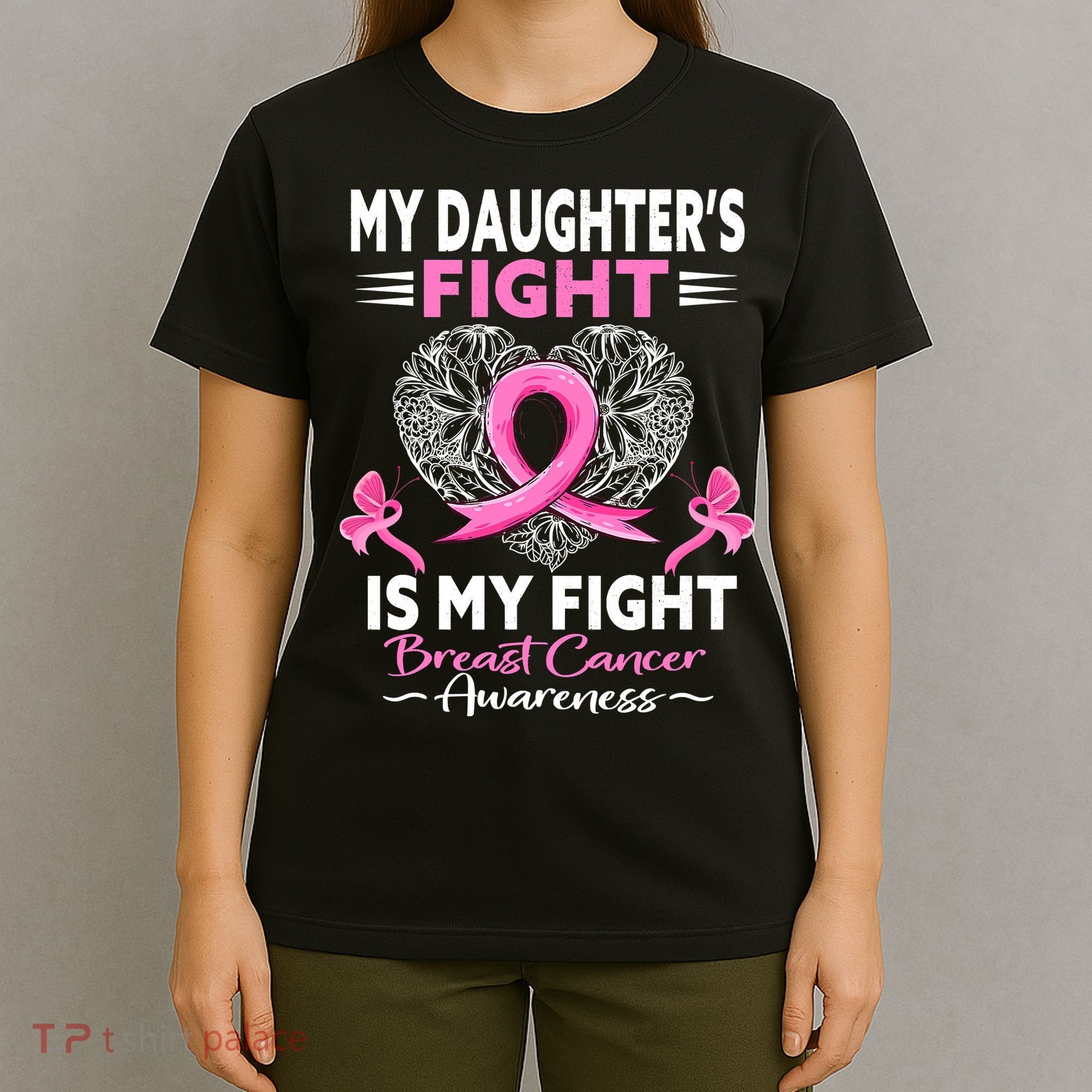 My Daughter Is A Survivor Breast Cancer Awareness T-Shirt