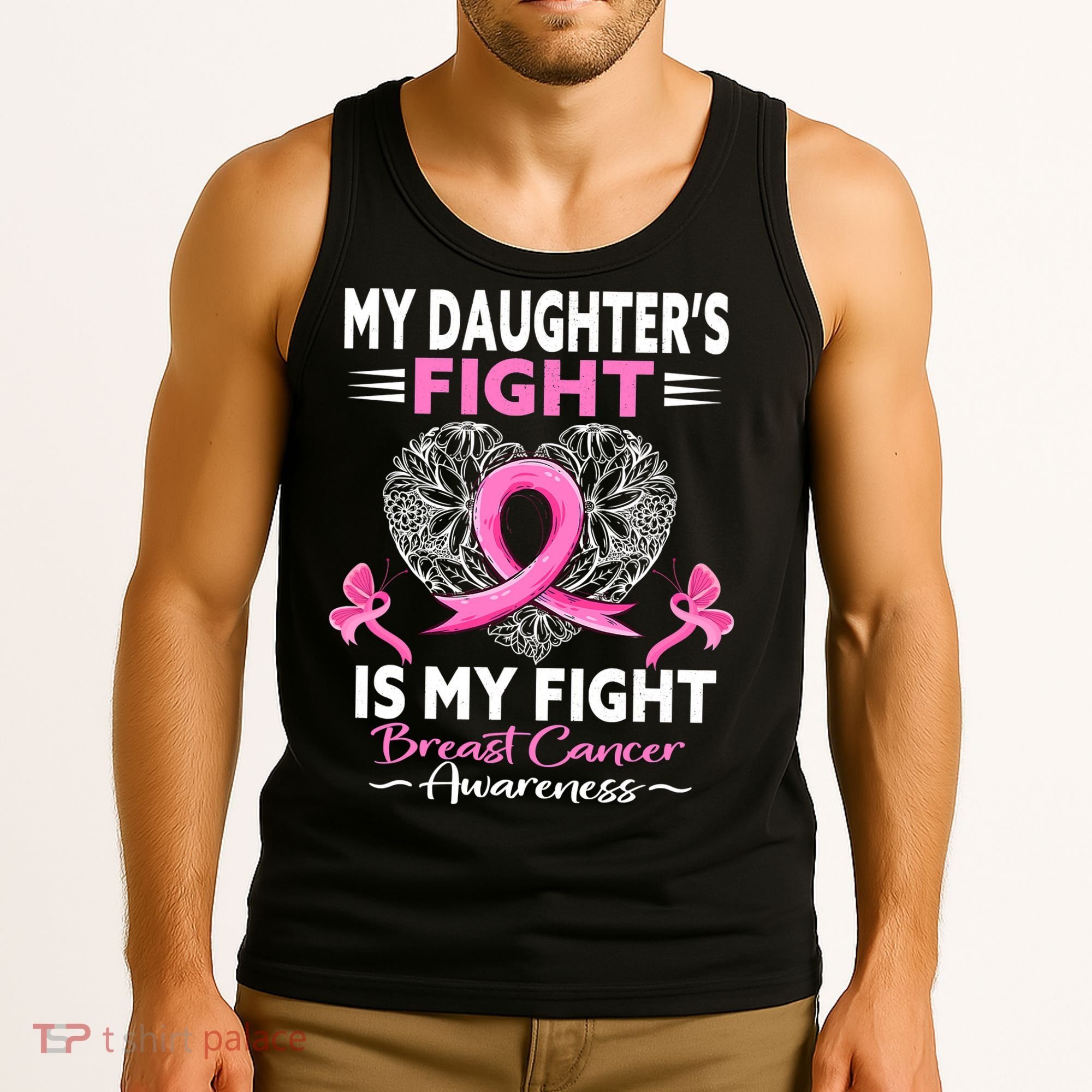 My Daughter Is A Survivor Breast Cancer Awareness Tank Top