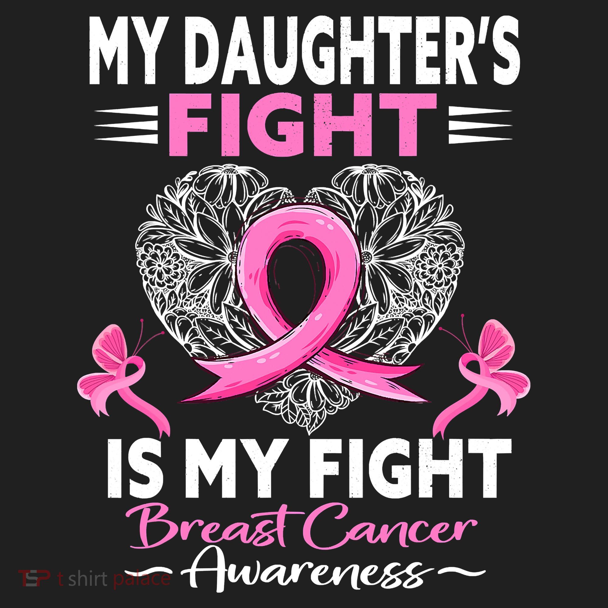 My Daughter Is A Survivor Breast Cancer Awareness Golf Towel