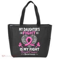 My Daughter Is A Survivor Breast Cancer Awareness Tote Bag thumb 0