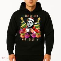 Myers Dead Inside But Jolly Af Myers Christmas Tree Hoodie thumb 2