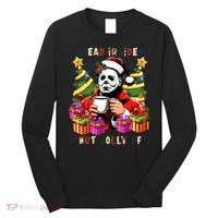 Myers Dead Inside But Jolly Af Myers Christmas Tree Long Sleeve Shirt thumb 0