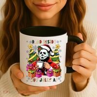 Myers Dead Inside But Jolly Af Myers Christmas Tree Coffee Mug thumb 3