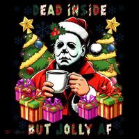 Myers Dead Inside But Jolly Af Myers Christmas Tree Coffee Mug thumb 5