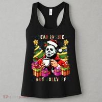 Myers Dead Inside But Jolly Af Myers Christmas Tree Women's Tank Top thumb 3