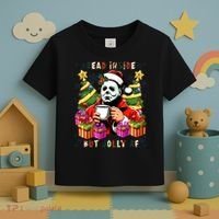 Myers Dead Inside But Jolly Af Myers Christmas Tree Toddler T-Shirt thumb 3
