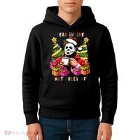 Myers Dead Inside But Jolly Af Myers Christmas Tree Kids Hoodie thumb 4