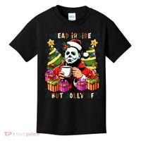 Myers Dead Inside But Jolly Af Myers Christmas Tree Kids T-Shirt thumb 0