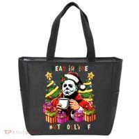Myers Dead Inside But Jolly Af Myers Christmas Tree Tote Bag thumb 0