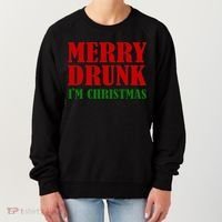 Merry Drunk IM Christmas Funny Ing Adult Jokes Gift Women's Sweatshirt thumb 0
