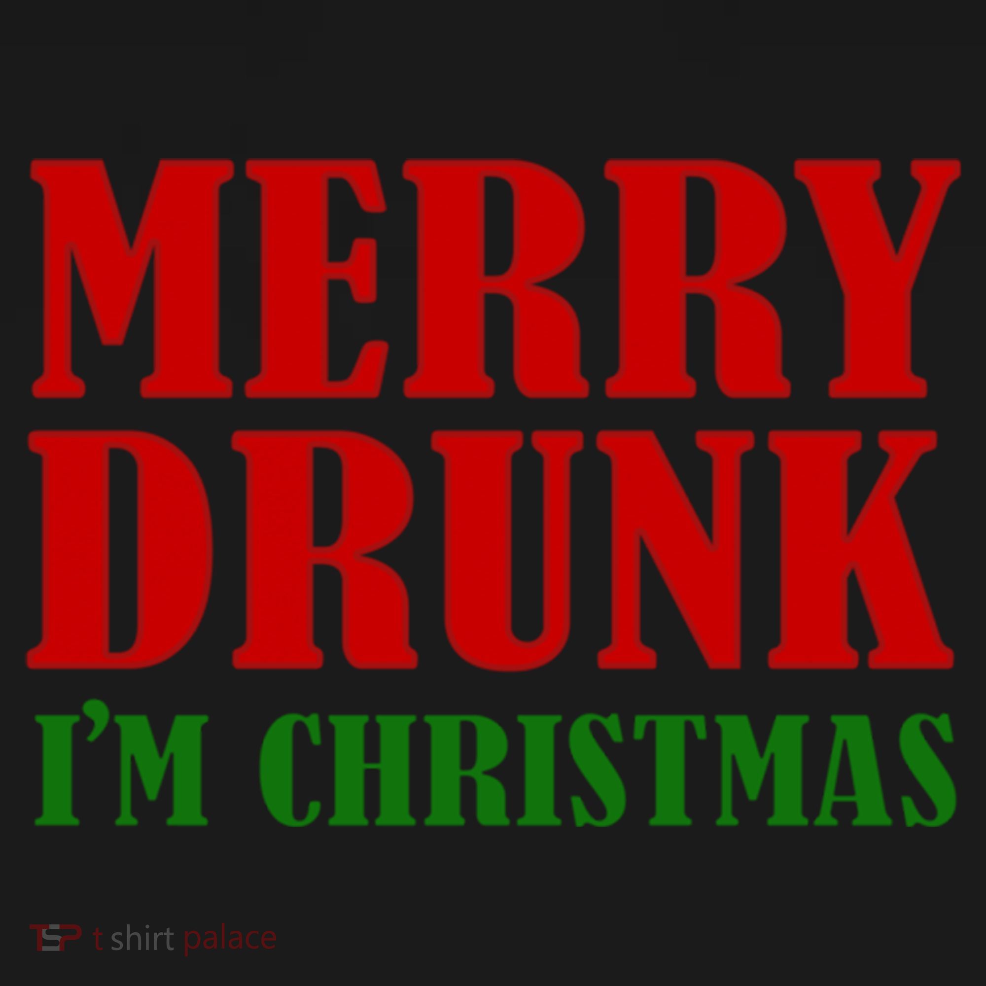 Merry Drunk IM Christmas Funny Ing Adult Jokes Gift USA-Made Doggie Bandana