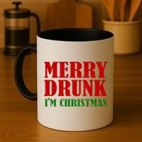 Merry Drunk IM Christmas Funny Ing Adult Jokes Gift Coffee Mug thumb 4