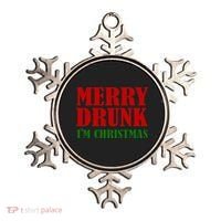 Merry Drunk IM Christmas Funny Ing Adult Jokes Gift Ornament thumb 0