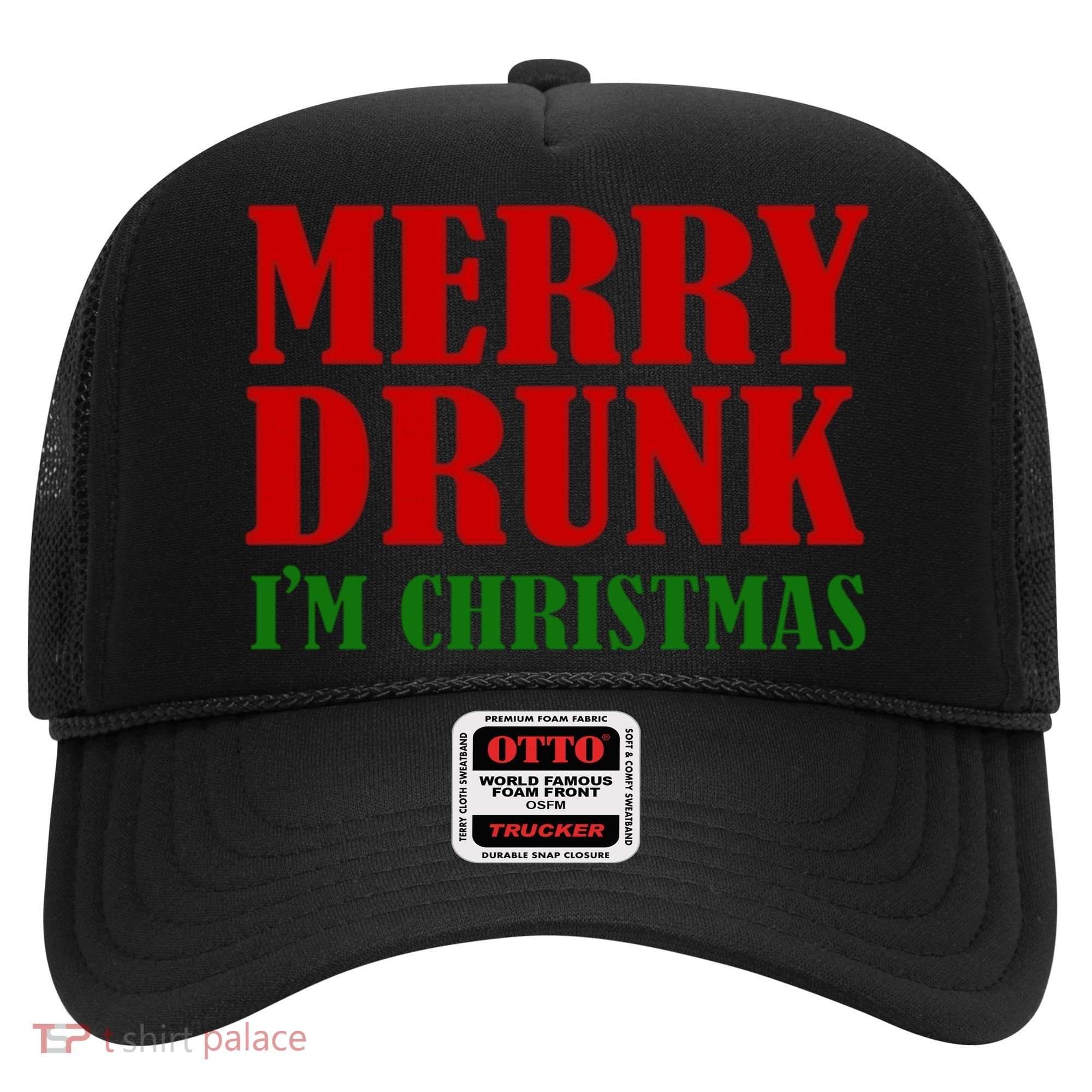 Merry Drunk IM Christmas Funny Ing Adult Jokes Gift Hat