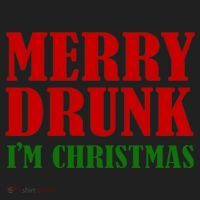 Merry Drunk IM Christmas Funny Ing Adult Jokes Gift Golf Towel thumb 3