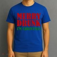 Merry Drunk IM Christmas Funny Ing Adult Jokes Gift T-Shirt thumb 3