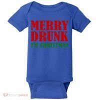 Merry Drunk IM Christmas Funny Ing Adult Jokes Gift Baby Bodysuit thumb 0