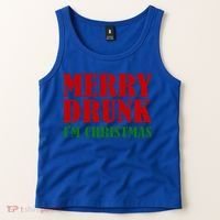 Merry Drunk IM Christmas Funny Ing Adult Jokes Gift Tank Top thumb 2