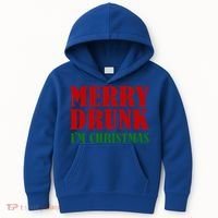 Merry Drunk IM Christmas Funny Ing Adult Jokes Gift Kids Hoodie thumb 0