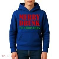Merry Drunk IM Christmas Funny Ing Adult Jokes Gift Kids Hoodie thumb 4