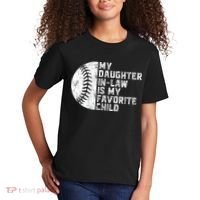 My Daughter In Law Is My Favorite Child Mother Baseball Kids T-Shirt thumb 2