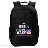 My Daughter Is A Warrior Thyroid Cancer Awareness Gift Backpack thumb 0