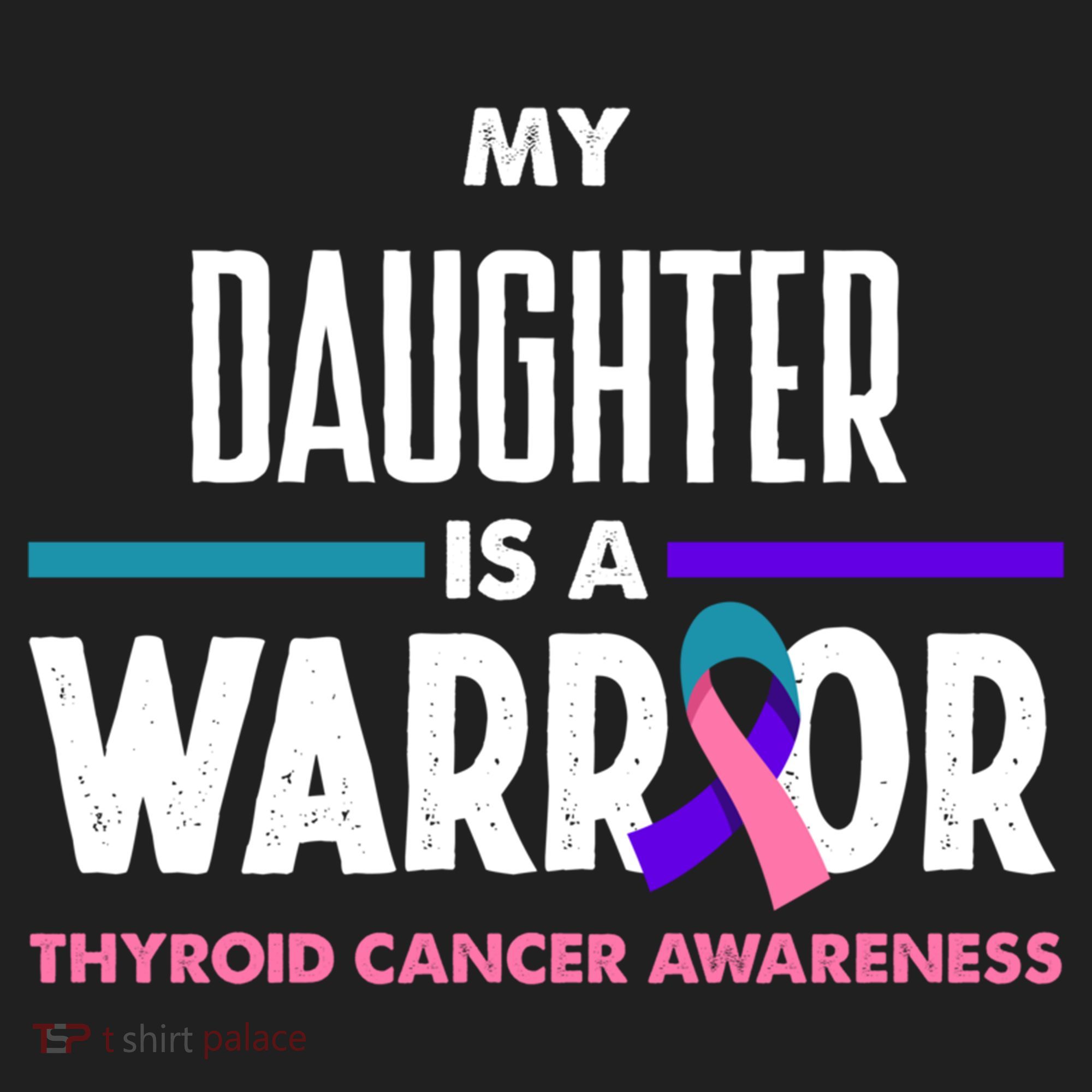 My Daughter Is A Warrior Thyroid Cancer Awareness Gift Beanie