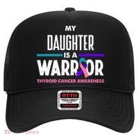 My Daughter Is A Warrior Thyroid Cancer Awareness Gift Hat thumb 0