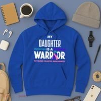 My Daughter Is A Warrior Thyroid Cancer Awareness Gift Hoodie thumb 3