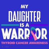My Daughter Is A Warrior Thyroid Cancer Awareness Gift Tumbler thumb 3