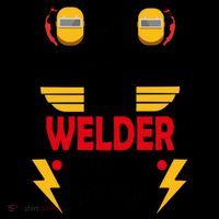 My Dad Is A Welder And My Superhero Welding Son Daughter Gift Kids Colorblock Raglan Jersey thumb 2