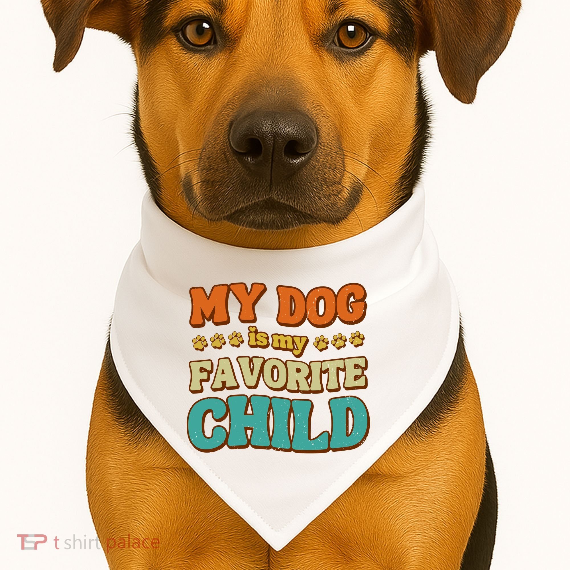 My Dog Is My Favorite Child USA-Made Doggie Bandana