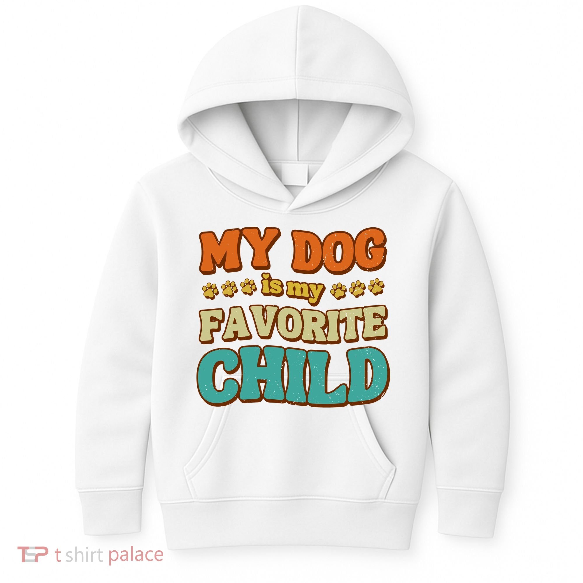 My Dog Is My Favorite Child Kids Hoodie